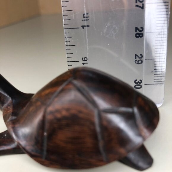Small Hand Carved Wooden Turtle - Picture 8 of 8